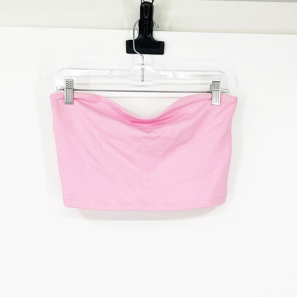 Susana Monaco Strapless Crop Top in Ballerina Pink NWT